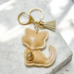 猫 バッグチャーム キーホルダー かわいい レディース プレゼント ぷっくり 立体 雑貨　B405