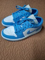 230 NIKE エア ジョーダン 1 ロー ブルー スニーカー 5074