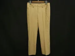 ■極美品■ BURBERRY バーバリー ウール100％ 長ズボン パンツ ボトムス 表記サイズ 38 洋服 メンズ ベージュ系 DM4728のサムネイル