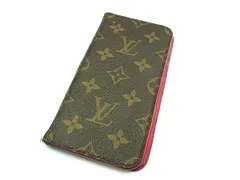 LOUIS VUITTON ルイヴィトン M63401 モノグラム フォリオ iPhone7plus/8plus 対応 アイフォンケース スマホケース ブラウン系 DM1041