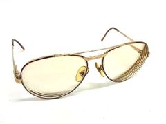 Christian Dior Vintage Prescription Glasses for Women and Men, Gold Tone, DM7353