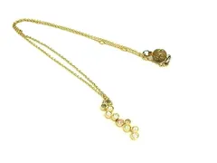 SWAROVSKI スワロフスキー カラーストーン ラインストーン マグネット ネックレス ペンダント アクセサリー ゴールド系 DM6956