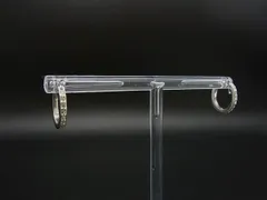SWAROVSKI スワロフスキー ラインストーン フープ ピアス アクセサリー レディース シルバー系 DM4588