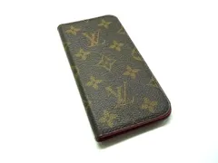 ■美品■LOUIS VUITTON ルイヴィトン M63444 モノグラム フォリオ iPhone X/XS 対応 スマホケース アイフォンケース ブラウン系 DM6433