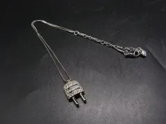■美品■ SWAROVSKI スワロフスキー クリスタル ネックレス ペンダント アクセサリー レディース シルバー系×クリア DM6499