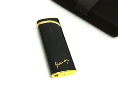 ■美品■ GIVENCHY ジバンシィ 高級ライター プッシュ式 ガスライター 喫煙グッズ 喫煙具 メンズ ブラック系×ゴールド系 DM7155のサムネイル