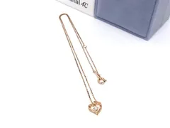 ■美品■ 4℃ ヨンドシー SV925 ハート ネックレストップ ペンダント アクセサリー レディース ゴールド系 DM7585