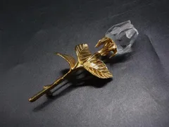 SWAROVSKI スワロフスキー フラワーモチーフ ピンブローチ ピンバッジ アクセサリー レディース ゴールド系×クリア DM6683