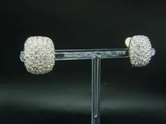 ■美品■ SWAROVSKI スワロフスキー クリスタル クリップ式 イヤリング アクセサリー レディース ゴールド系×クリア DM6583