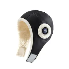 【新品】 [MORGEN SKY] フライトキャップ 耳あて付き パイロットキャップ 飛行帽 裏起毛 つば無し 防寒 保温 防風 アウトドア 防水性 防雪性 冬用 ボンバーハット スノーボード スキー フィット 軽量 男女兼用 登山用 屋外作業 DMZ89 0