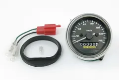 スペシャルパーツ武川(TAKEGAWA) Dタイプ ブラック&ホワイトスピードメーター モンキー/ゴリラ/Ape 05-05-0104