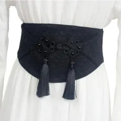 サッシュベルト 和風 和風ベルト レディース 太め ウエストベルト ワンピース