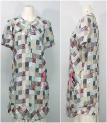 スカイアカシア / シャツ ロング丈 兼 レーヨンワンピース / 下段フリルデザイン / 6677 / 丈80