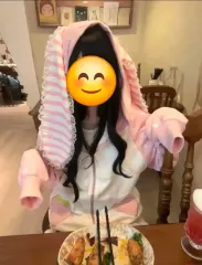 (現物) サブカルチャー 섭컬 ウサミミ スイート フードジップアップ