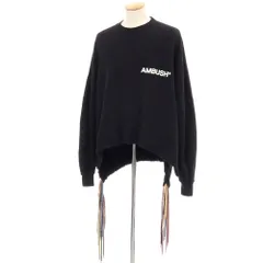 【中古】アンブッシュ AMBUSH コットン クルーネック スウェット ブラック【サイズXS】【メンズ】のサムネイル