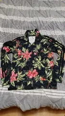 WHO.A.U 花柄ジャージ L バスト53 丈67