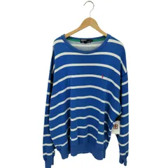 ポロバイラルフローレン Polo by RALPH LAUREN 90s ボーダークルーネック スウェット メンズ import：XL 