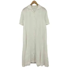 ユニ yuni リネン オープンカラー シャツワンピース レディース FREE 