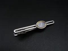 ■美品■ YVESSAINTLAURENT イヴサンローラン タイクリップ ネクタイピン アクセサリー メンズ シルバー系 DM4542のサムネイル