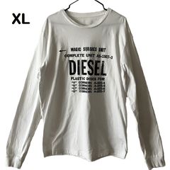 DIESEL&frasl;ディーゼルXL プリントＴシャツ ロゴT 長袖 カットソー ロンT