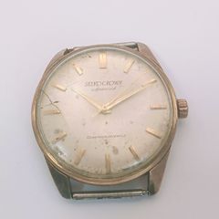 希少文字盤・精度良好】SEIKO セイコー クラウン スペシャル 14K金張り 