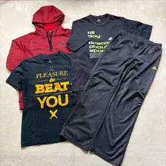 【まとめ売り】4点セット adidas アディダス スポーツウェア ジム ランニング サッカー 野球 トレーニングウェア パンツ ドライ半袖Tシャツ パーカー メンズMサイズ