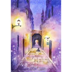 絵画 ☆Fiskars☆22×15.5 原画 風景画 インテリア - メルカリ