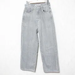 美品 25SS e×qualite e-jeans カリテ コラボ ワイドデニム ジーンズ 3247-10-50013 36 ブラックグレー レディース 古着 中古 USEDのサムネイル