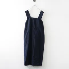 未使用 マーガレットハウエル MARGARET HOWELL COTTON LINEN SILK POPLIN ドレス 1｜ネイビー ノースリーブ【2400014902495】のサムネイル