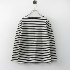 セントジェームス SAINT JAMES OUESSANT BORDER ウェッソン ボーダー カットソー XS｜オフホワイト ブラック【2400014901726】