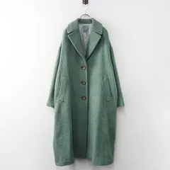 ダーマコレクション DAMA Collection ウールブレンドブークレーロングコート 3＼ミントグリーン ジャケット【2400014909685】のサムネイル