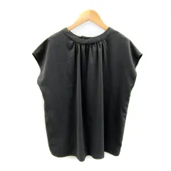 ロペピクニック ROPE Picnic ブラウス カットソー ノースリーブ クルーネック 無地 38 M チャコールグレー /SY25