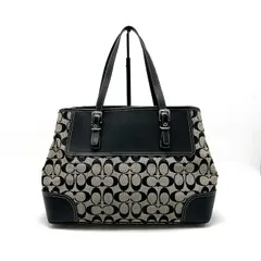【中古】COACH コーチ シグネチャー キャンバス トート バッグ fY12310N
