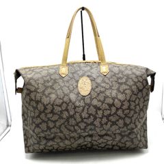 【中古】BVLGARI ブルガリ ロゴ キャンバス レザー ショルダー バッグ fH253N BVLGARI - 【中古】BVLGARI ブルガリ ロゴ キャンバス レザー