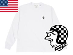 USA棉 SUPER HEAVY WEIGHT SPEED ADDICT 註冊商標 長袖T恤 白色/白T 長袖 重磅 不透 涼爽感 機車