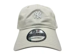 NEWERA (ニューエラ) 9TWENTY ミニロゴ MLB ニューヨーク ヤンキース YANKEES ベースボールキャップ 60675527 F ストーン×ホワイト メンズ/049