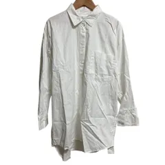 美品 GELATO PIQUE JOEL ROBUCHON ジェラートピケ ジョエルロブション ロングシャツ フリーサイズ ホワイト レディース 古着 中古 USED