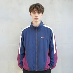 NIKE 銀タグ ナイロンジャケット 90s vintage USAカラー XL ビッグシルエット ストリート