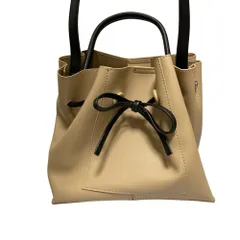 美品 25SS FRAY I.D フレイアイディー リボンバッグ 2WAY ハンドバッグ ショルダーバッグ FWGB251357 ベージュ レディース 古着 中古 USED