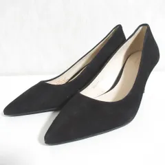 美品 COLE HAAN コールハーン マルタ パンプ 65MM グランドゼロ ポインテッドトゥ パンプス W12822 5B 22cm ブラック レディース 古着 中古 USED