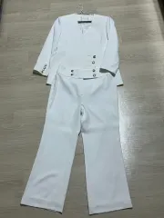 エアード アレクシス 白 スーツ セットアップ (ジャケット+ズボン)