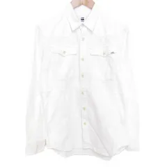 良品 G-STAR RAW ジースターロウ 長袖 デニム ウエスタンシャツ S ホワイト メンズ 古着 中古 USED