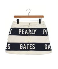 PEARLY GATES ロゴプリント スカート ホワイト - メルカリ