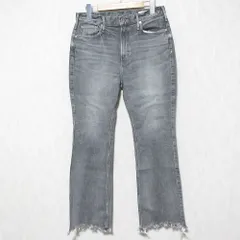 美品 upper hights アッパーハイツ ストレッチ カットオフ デニムパンツ ジーンズ 139258 W27 グレー レディース 古着 中古 USED