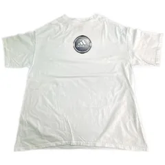 00年代 adidas アディダス ロゴＴシャツ スポーツ ホワイト(メンズ XL)中古 古着 X8524