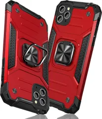 iPhone 11 Pro 用ケース リング 耐衝撃 TPU+PCバンパー