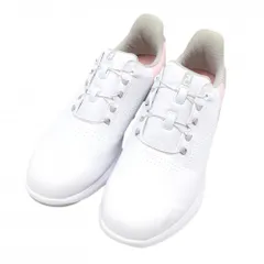 【超美品】フットジョイ ゴルフシューズ 白×ピンク 92382J BOA スパイクレス ダイヤル式  レディース 22.5 ゴルフウェア FootJoy