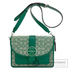 COACH コーチ C8307 ロニー クロスボディ シグネチャー ショルダーバッグ キャンバス レザー レディース [中古]