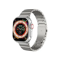 【新品】 [AriRi] アップルウォッチ バンド チタン 高級 49mm 45mm 44mm 42mm 41mm 40mm 38mm 全機種対応 (38mm/40mm/41mm, シルバー) 0
