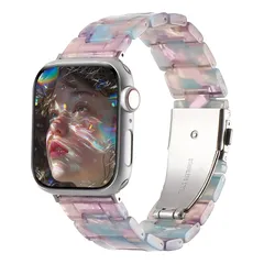 【新品】 [Briever]コンパチブル Apple Watch バンド レディース アップルウォッチ バンド 樹脂ベルト 軽量 iwatch 41mm 40mm 38mm 46mm 49mm 45mm 44mm 42mm 防水 調整ツール付き Serie 1